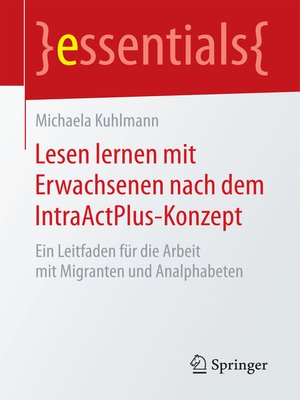 cover image of Lesen lernen mit Erwachsenen nach dem IntraActPlus-Konzept